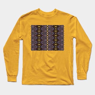 Classic Brocade in Mauve and Gold Long Sleeve T-Shirt